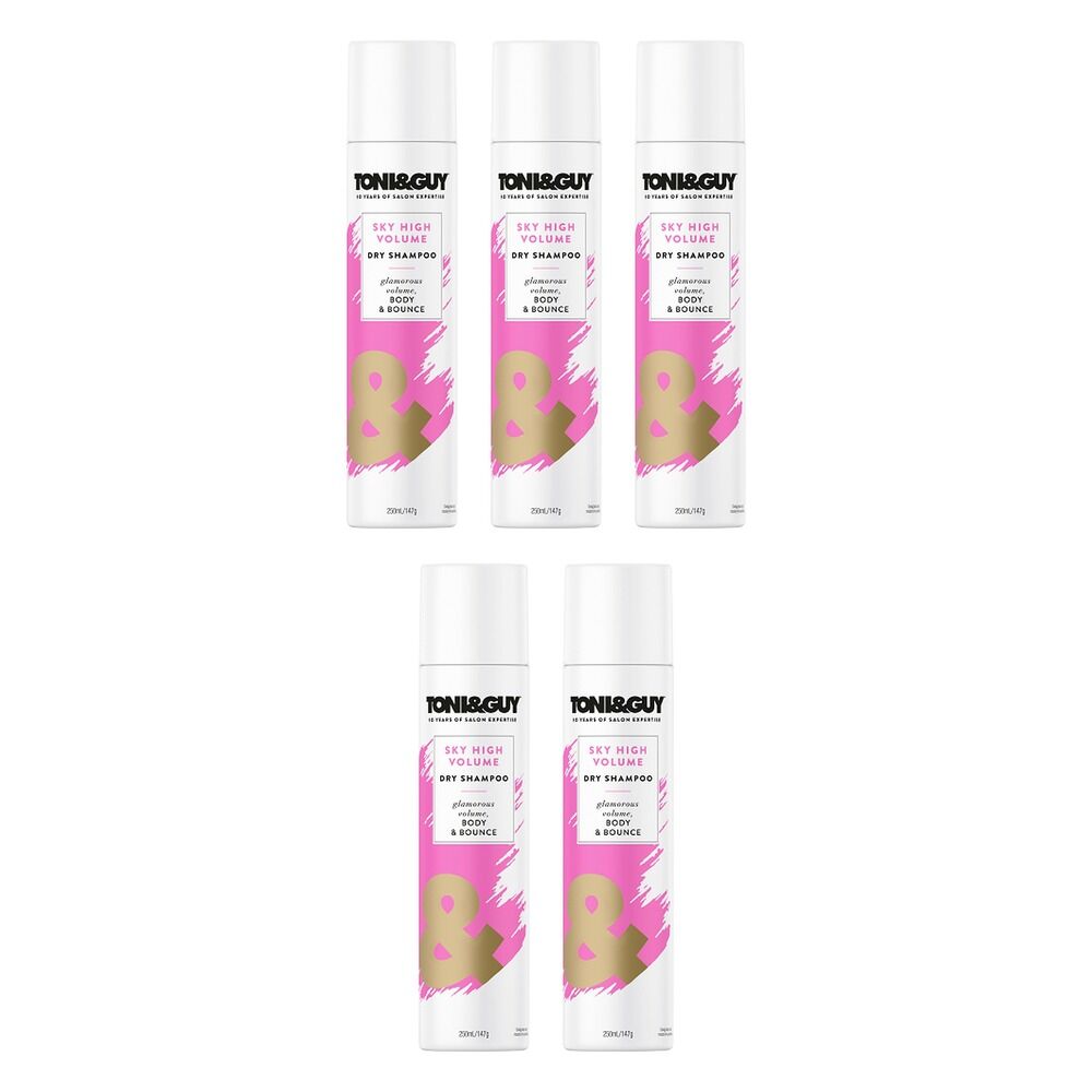 Toni & Guy Sky High Volume Dry Shampoo 250mL Pack of 5