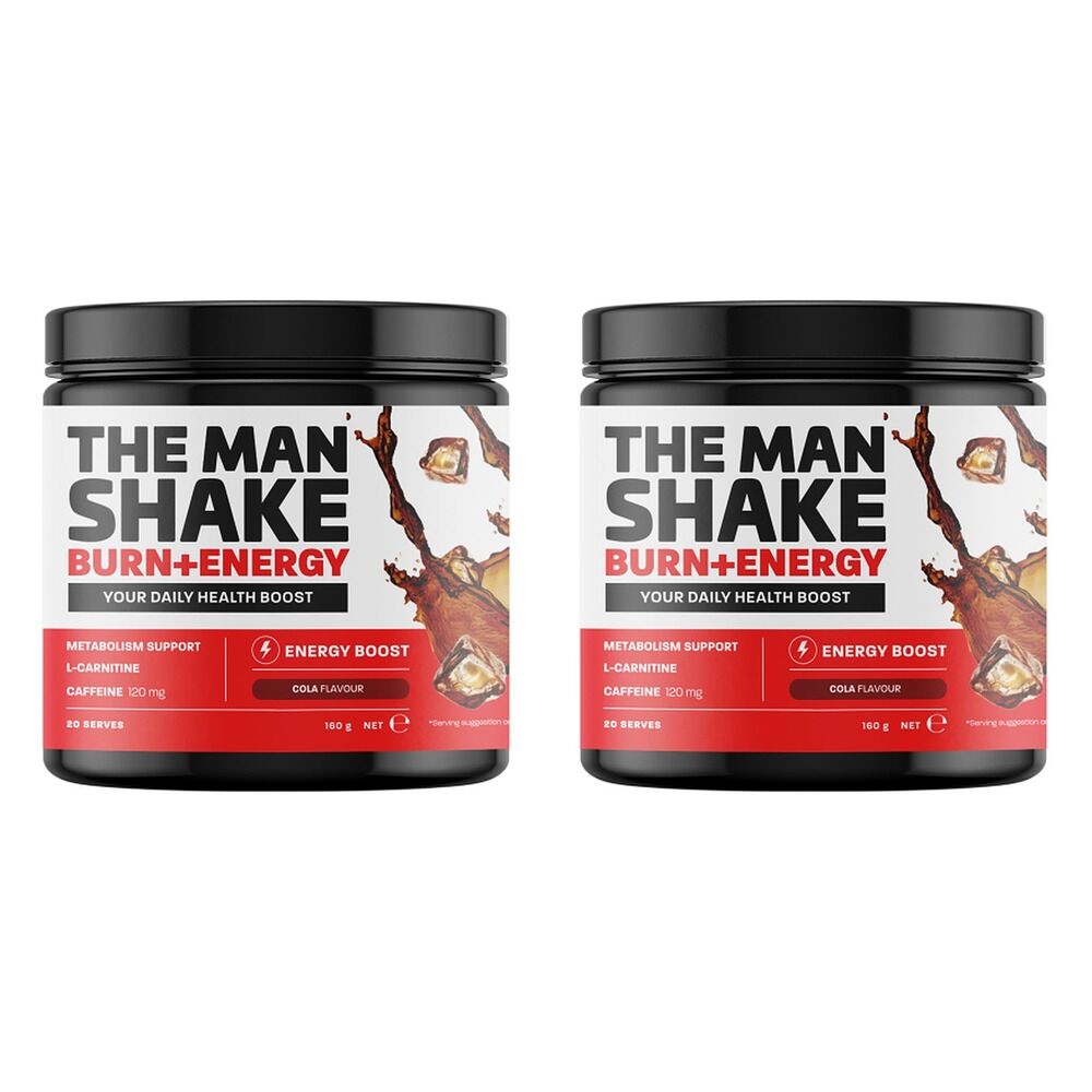 The Man Shake Burn + Energy Cola 160g Pack of 2