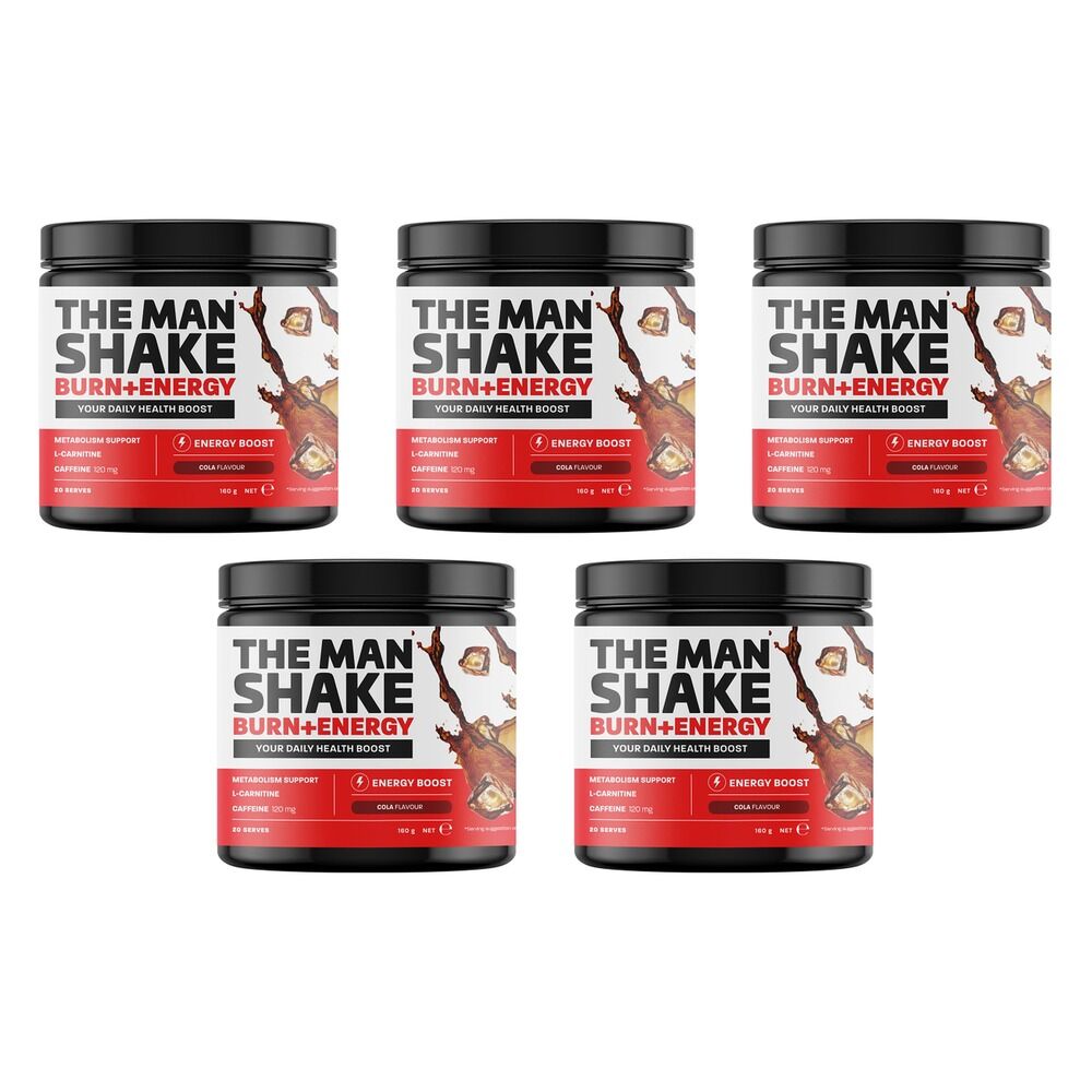 The Man Shake Burn + Energy Cola 160g Pack of 5