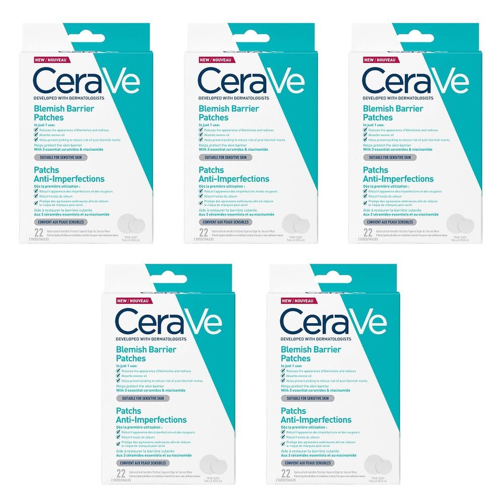CeraVe Blemish Barrier Patches 22 Patches Pack of 5