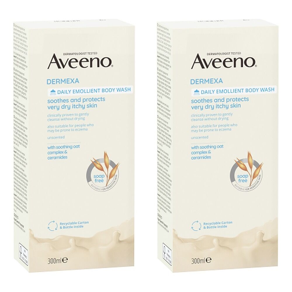 Aveeno Dermexa Body Wash 300mL Pack of 2