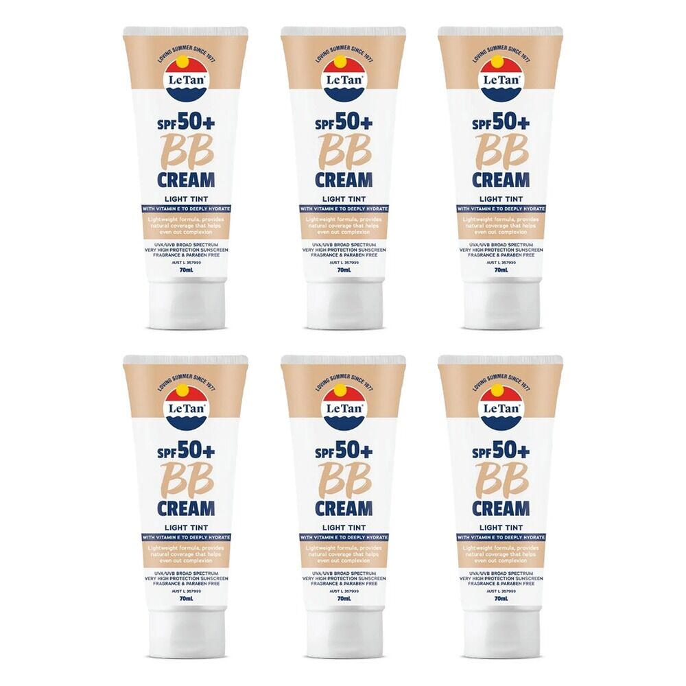 Le Tan BB Cream SPF 50+ Light 70mL Pack of 6