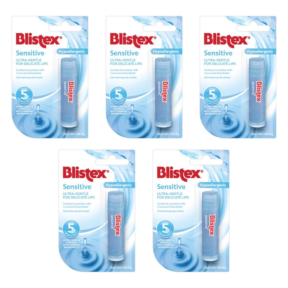 Blistex Sensitive Lip Balm 3.7g Pack of 5