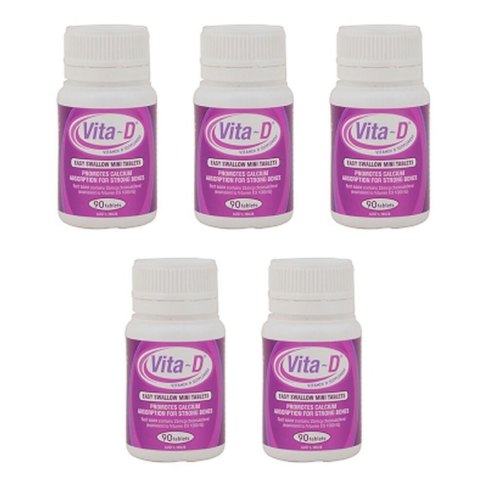 VitaD Vitamin D3 1000IU 90 Tablets Pack of 5