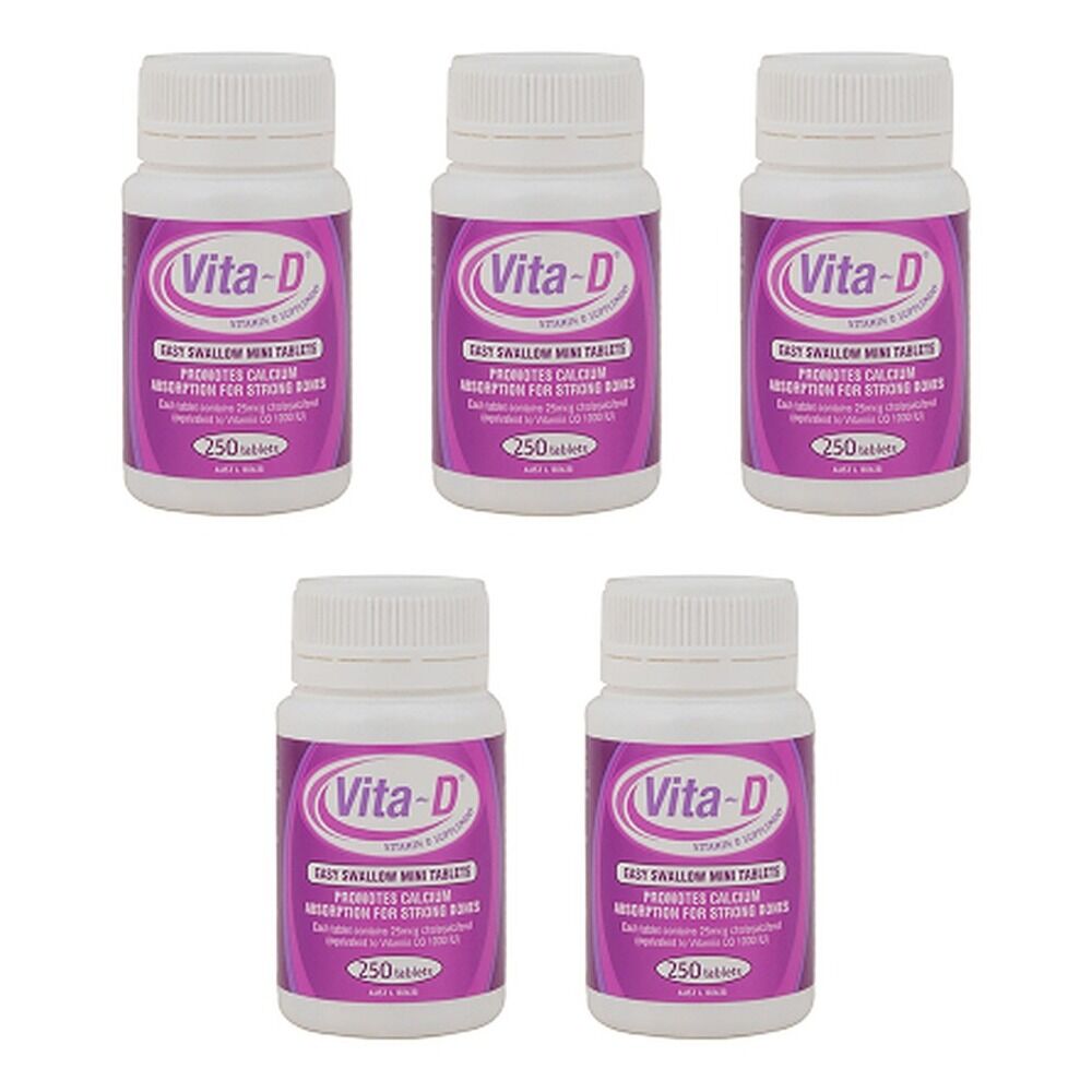 Vitad Vitamin D3 1000IU 250 Tablets Pack of 5