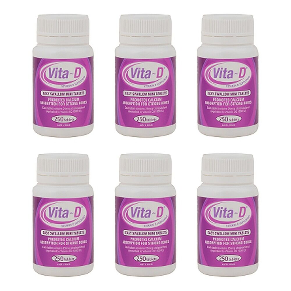 Vitad Vitamin D3 1000IU 250 Tablets Pack of 6
