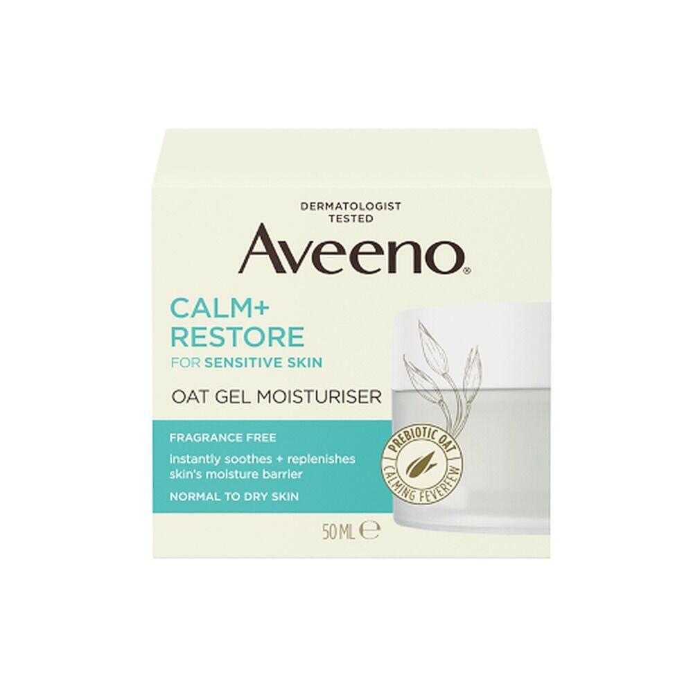 Aveeno Calm+Restore Oat Gel Moisturiser 50mL