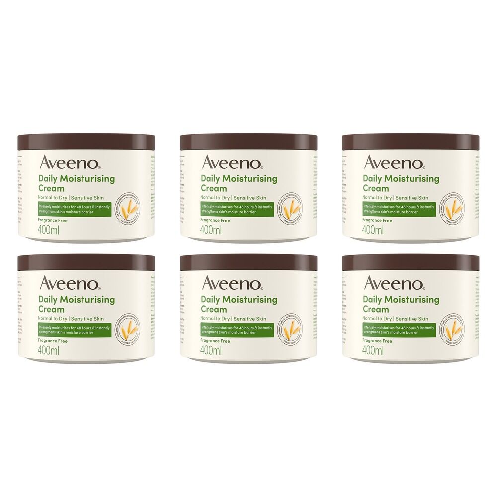 Aveeno Daily Moisturising Cream 400mL Pack of 6