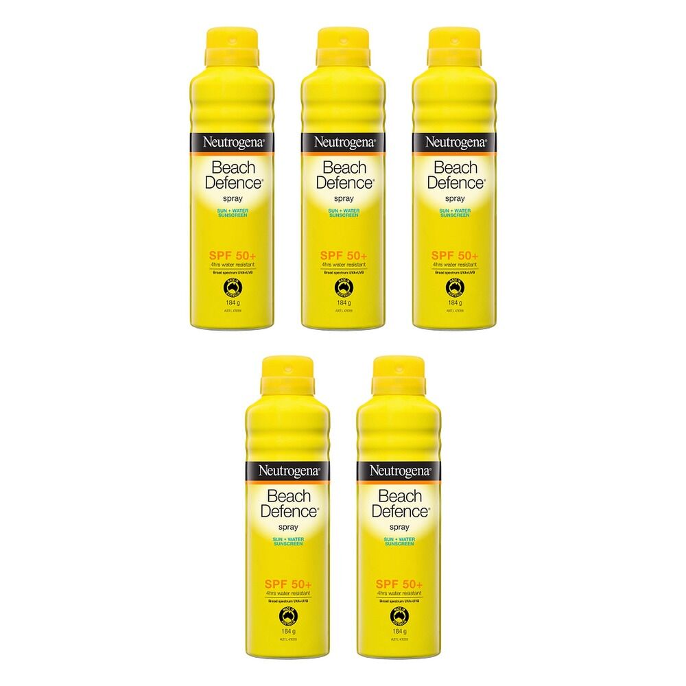 Neutrogena Beach Defence Spray SPF50+ 184g Pack of 5