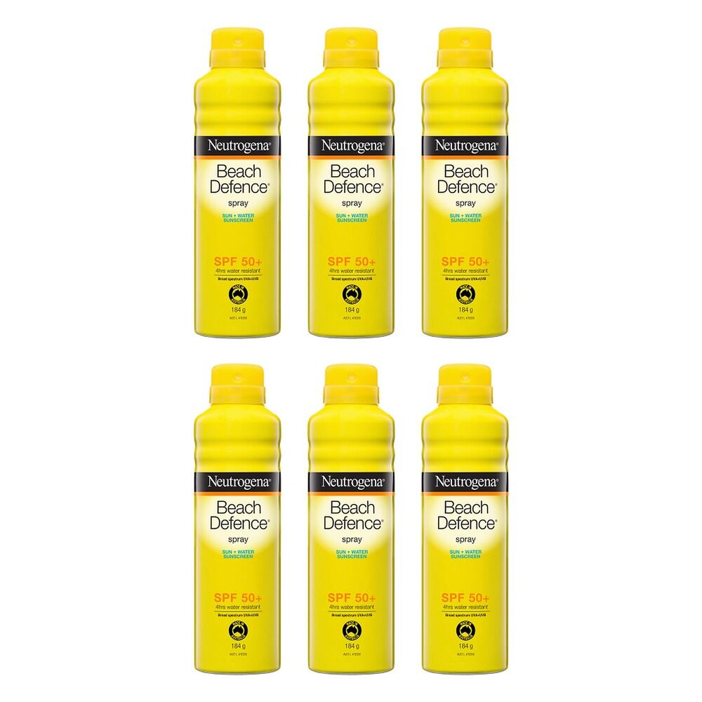 Neutrogena Beach Defence Spray SPF50+ 184g Pack of 6