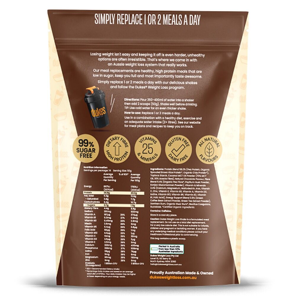 Dukes Weight Loss Shake Chocolate 700g
