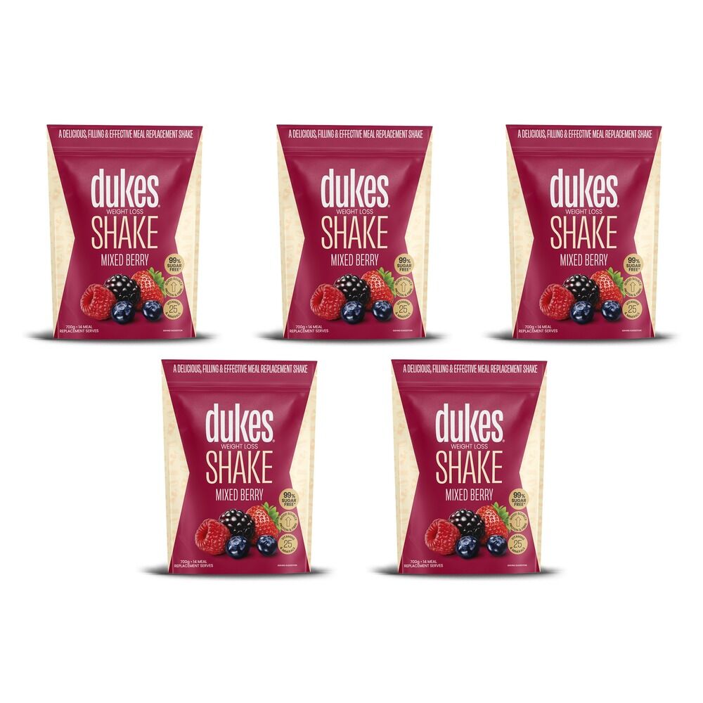 Dukes Weight Loss Shake Mixed Berry 700g Pack of 5