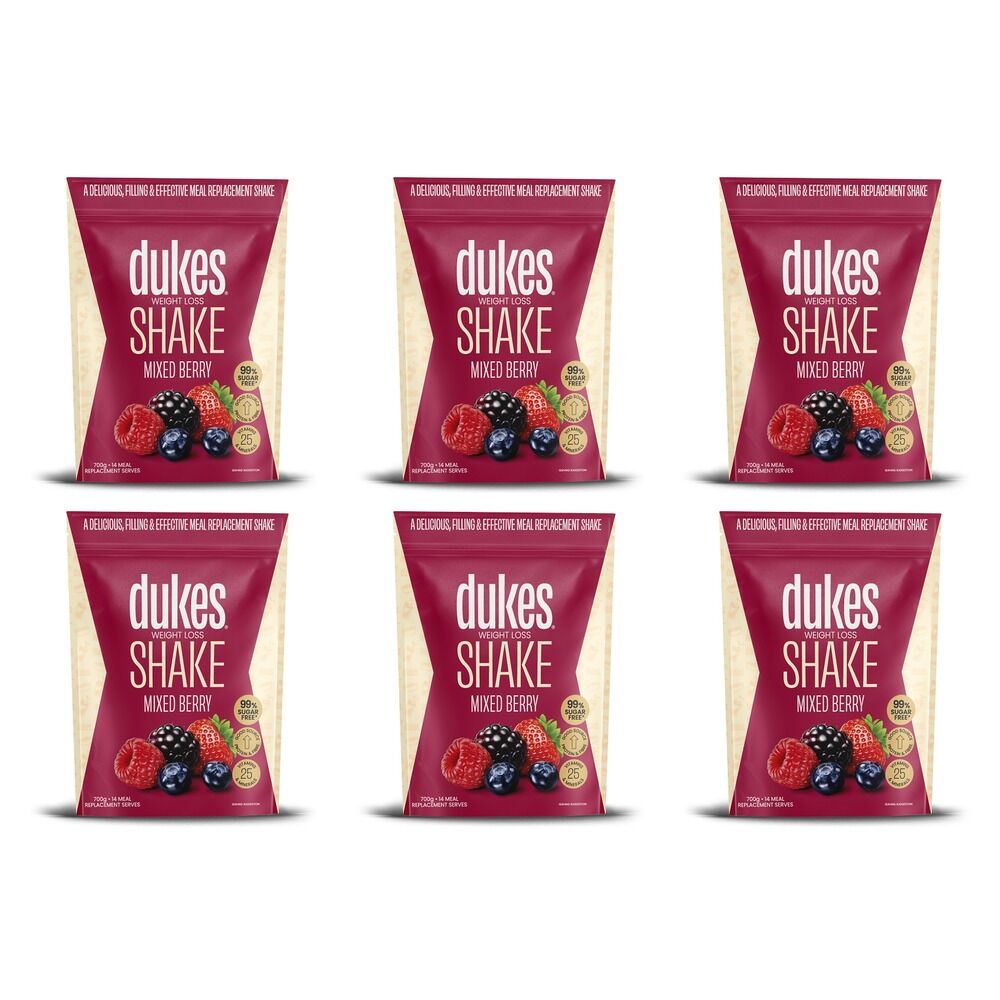 Dukes Weight Loss Shake Mixed Berry 700g Pack of 6