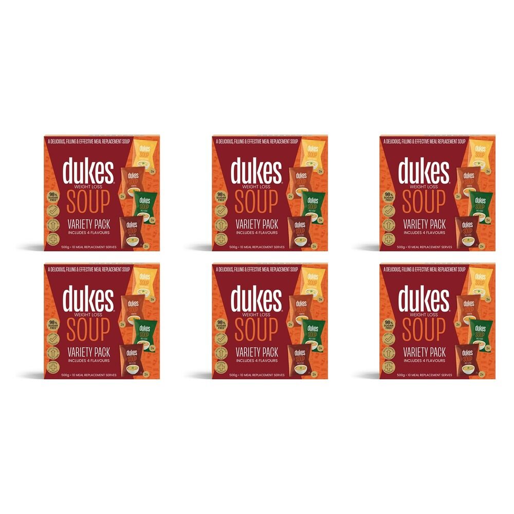 Dukes Weight Loss Soup Variety 10 x 50g Pack of 6