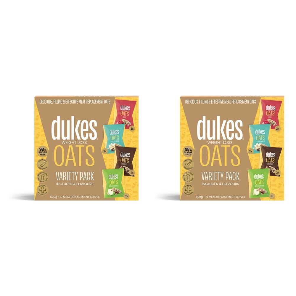 Dukes Weight Loss Oats Variety 10 x 50g Sachets Pack of 2
