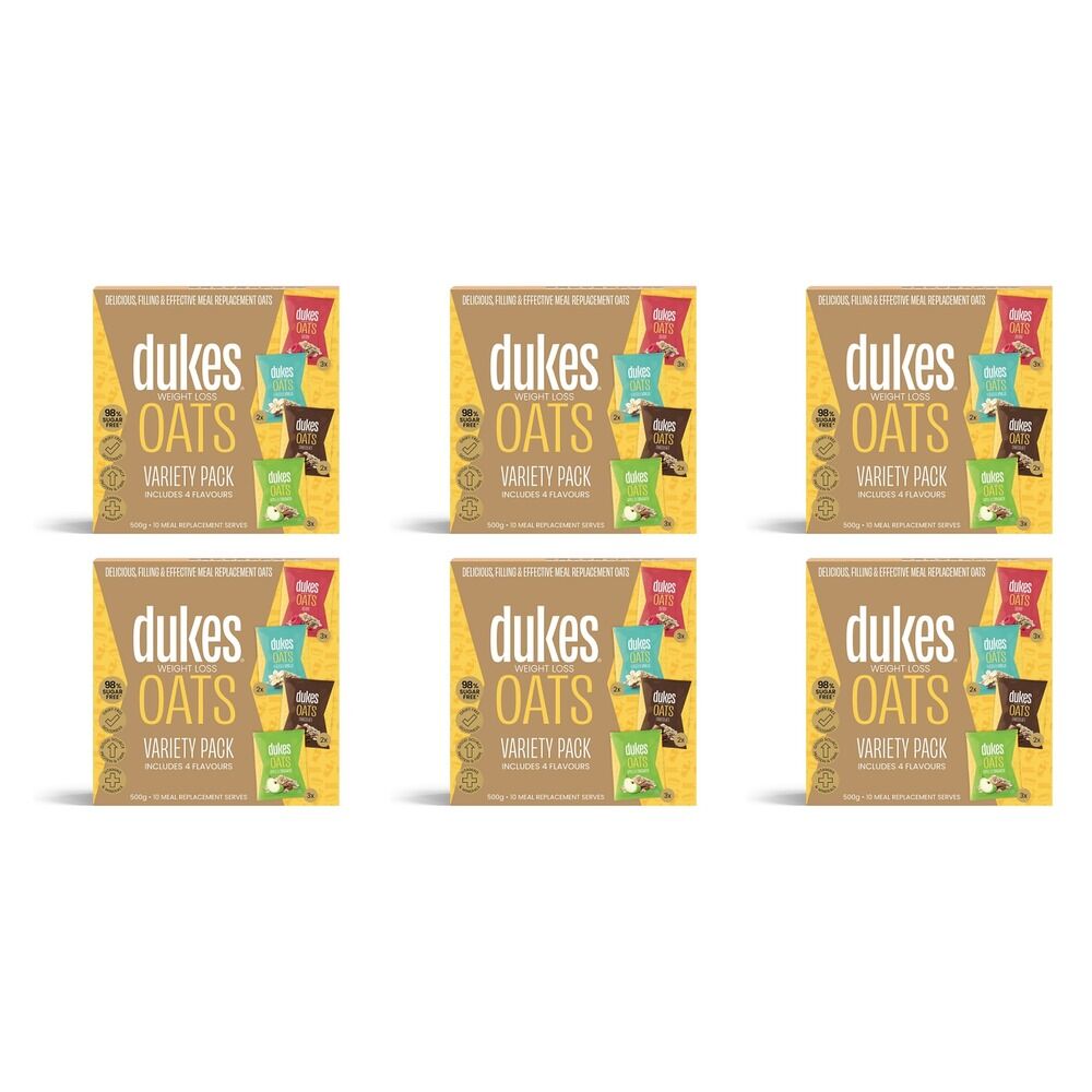 Dukes Weight Loss Oats Variety 10 x 50g Sachets Pack of 6