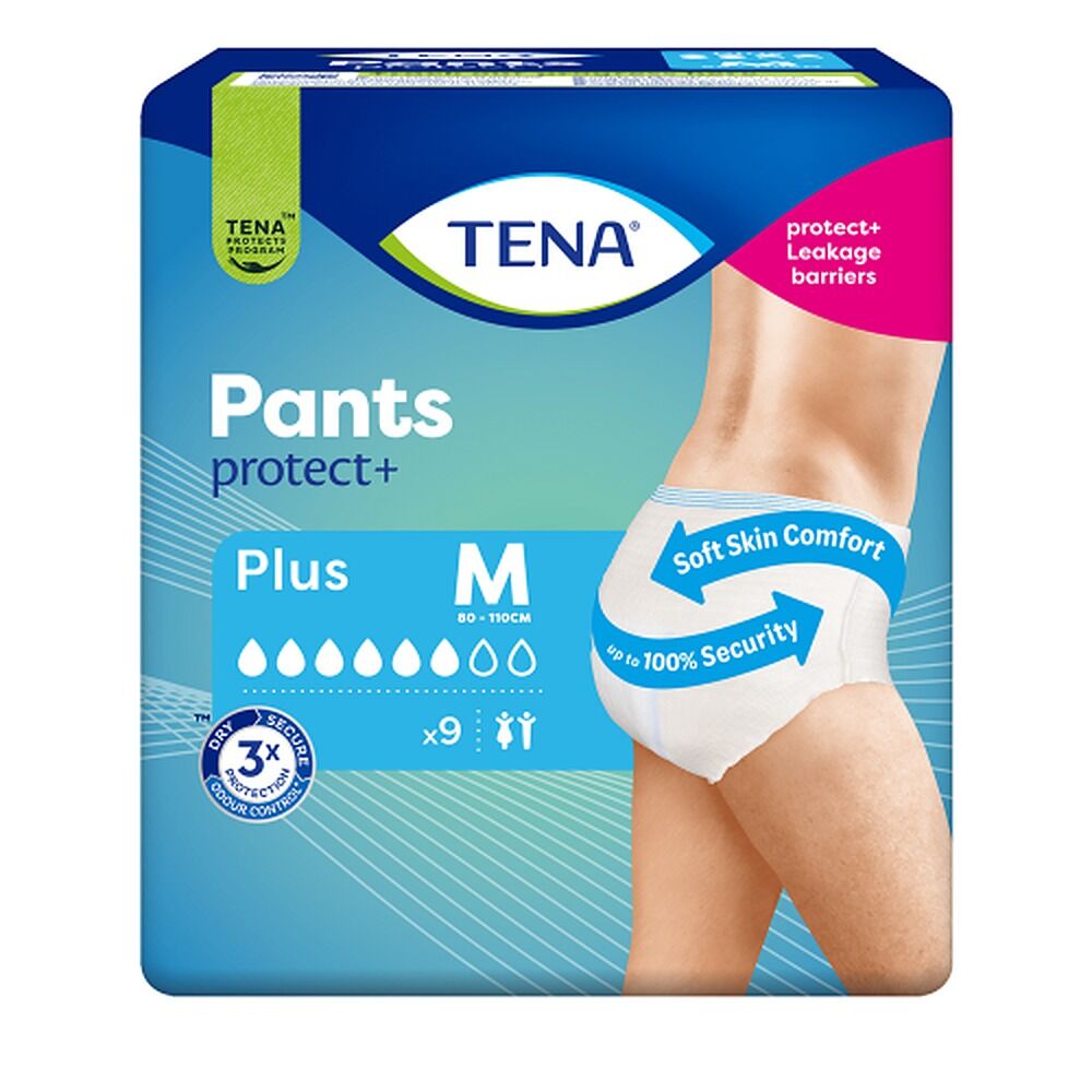 Tena Pants Plus Medium 9 Pack x 2