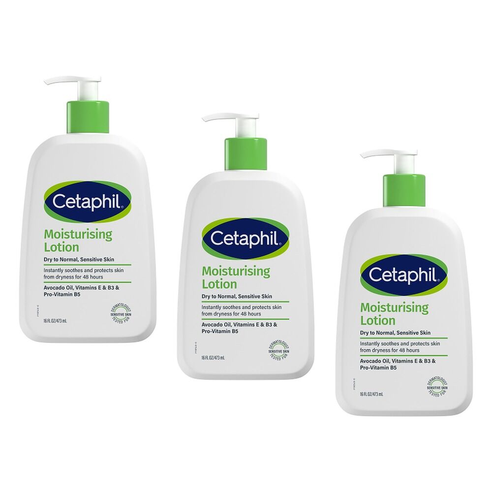 Cetaphil Moisturising Lotion 473mL Pack of 3