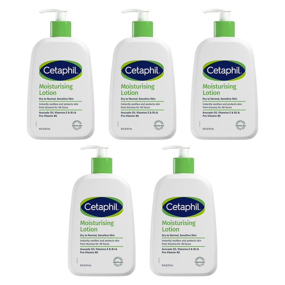 Cetaphil Moisturising Lotion 473mL Pack of 5