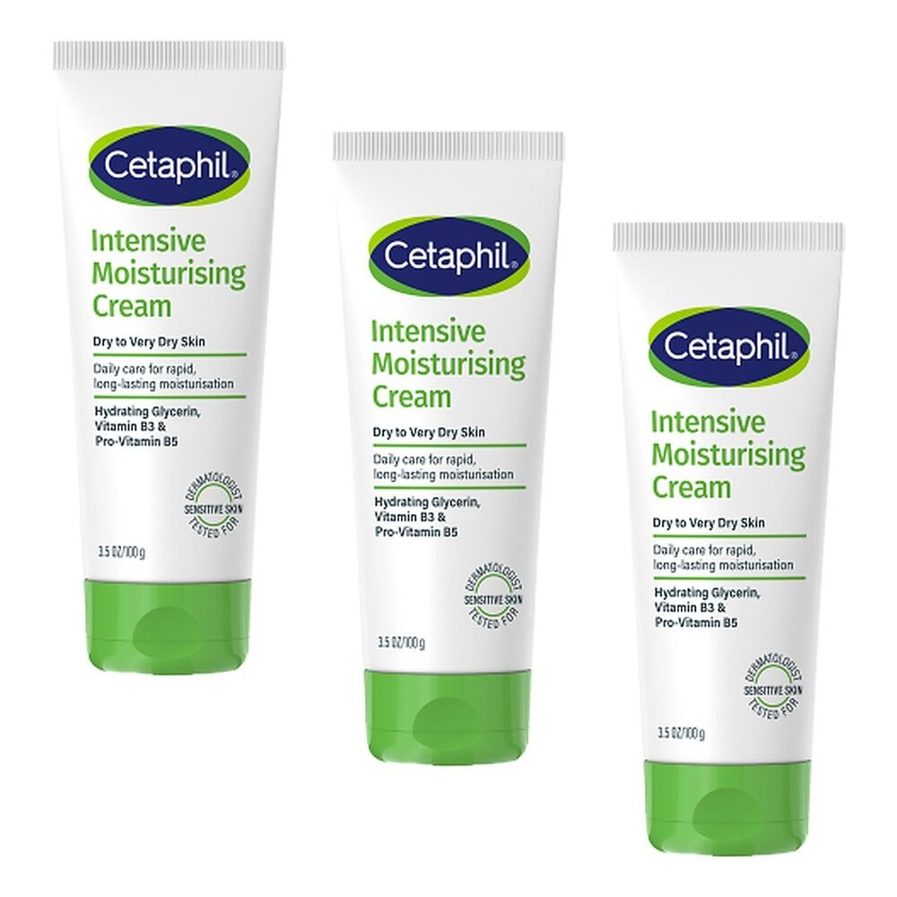 Cetaphil Intensive Moisturising Cream 100g Pack of 3