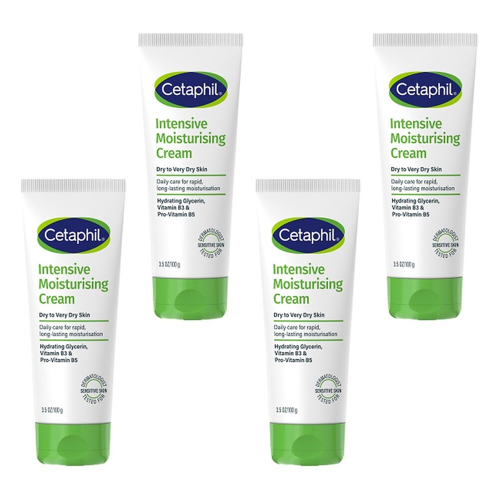 Cetaphil Intensive Moisturising Cream 100g Pack of 4
