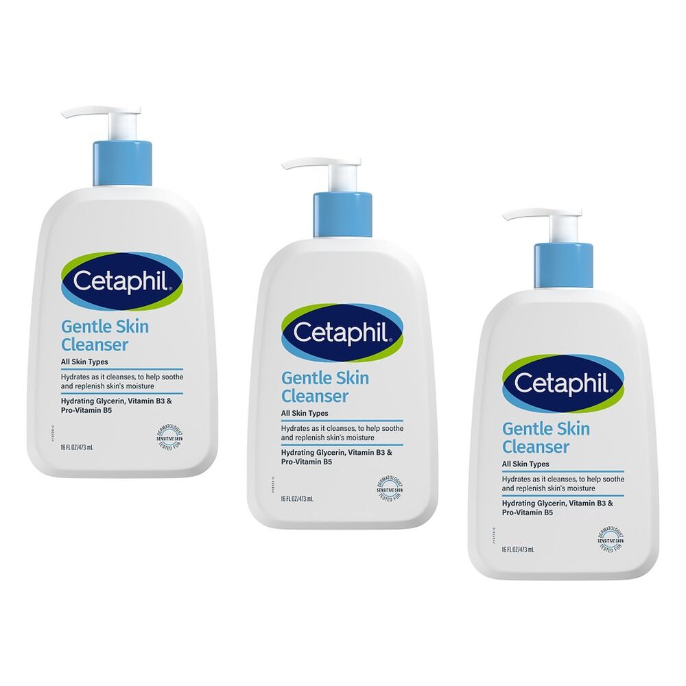 Cetaphil Gentle Skin Cleanser 473mL Pack of 3