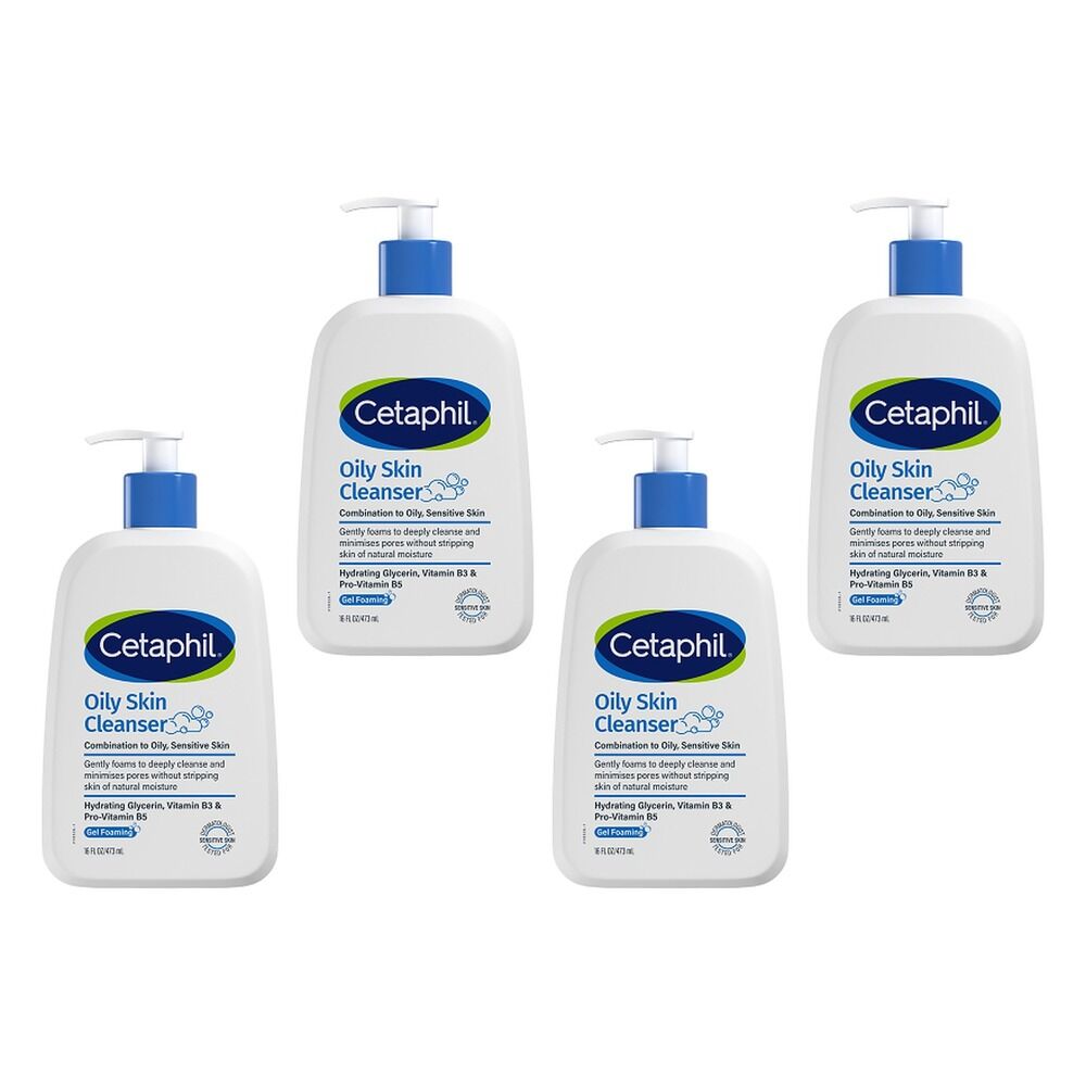 Cetaphil Oily Skin Cleanser 473mL Pack of 4
