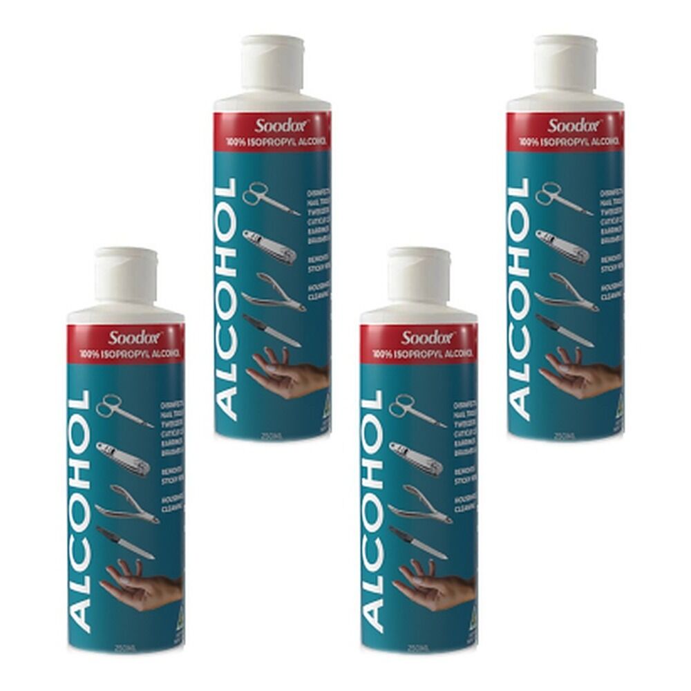 Soodox Isopropyl Alcohol 250mL Pack of 4