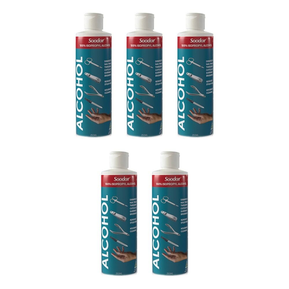 Soodox Isopropyl Alcohol 250mL Pack of 5
