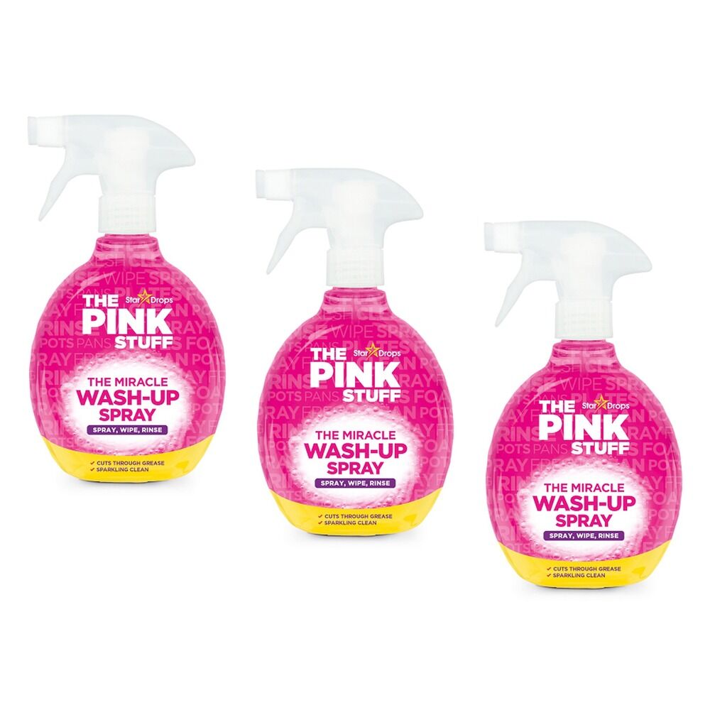 The Pink Stuff Wash Up Spray 500mL Pack of 3