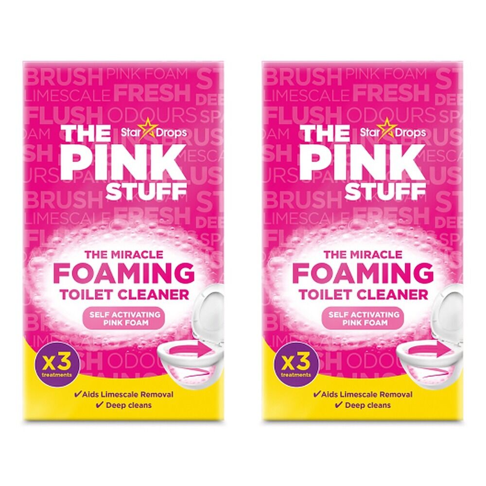 The Pink Stuff Miracle Foaming Toilet Cleaner 3 Pack Bundle of 2
