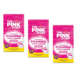 The Pink Stuff Miracle Foaming Toilet Cleaner 3 Pack Bundle of 3