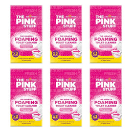 The Pink Stuff Miracle Foaming Toilet Cleaner 3 Pack Bundle of 6