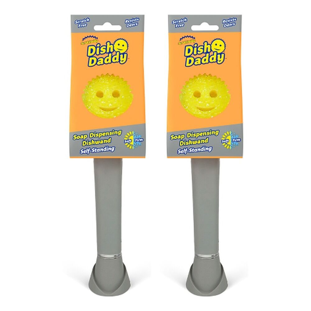 Scrub Daddy Dish Daddy Silver Pack of 2