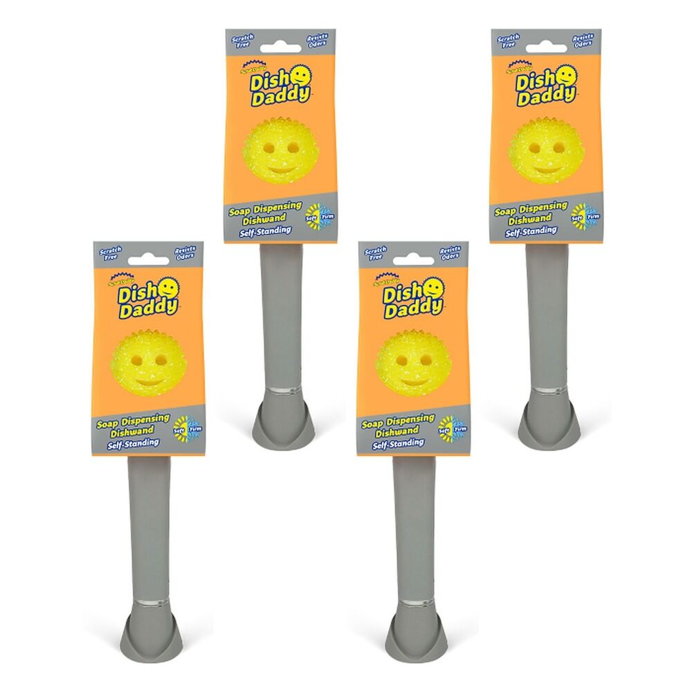 Scrub Daddy Dish Daddy Silver Pack of 4