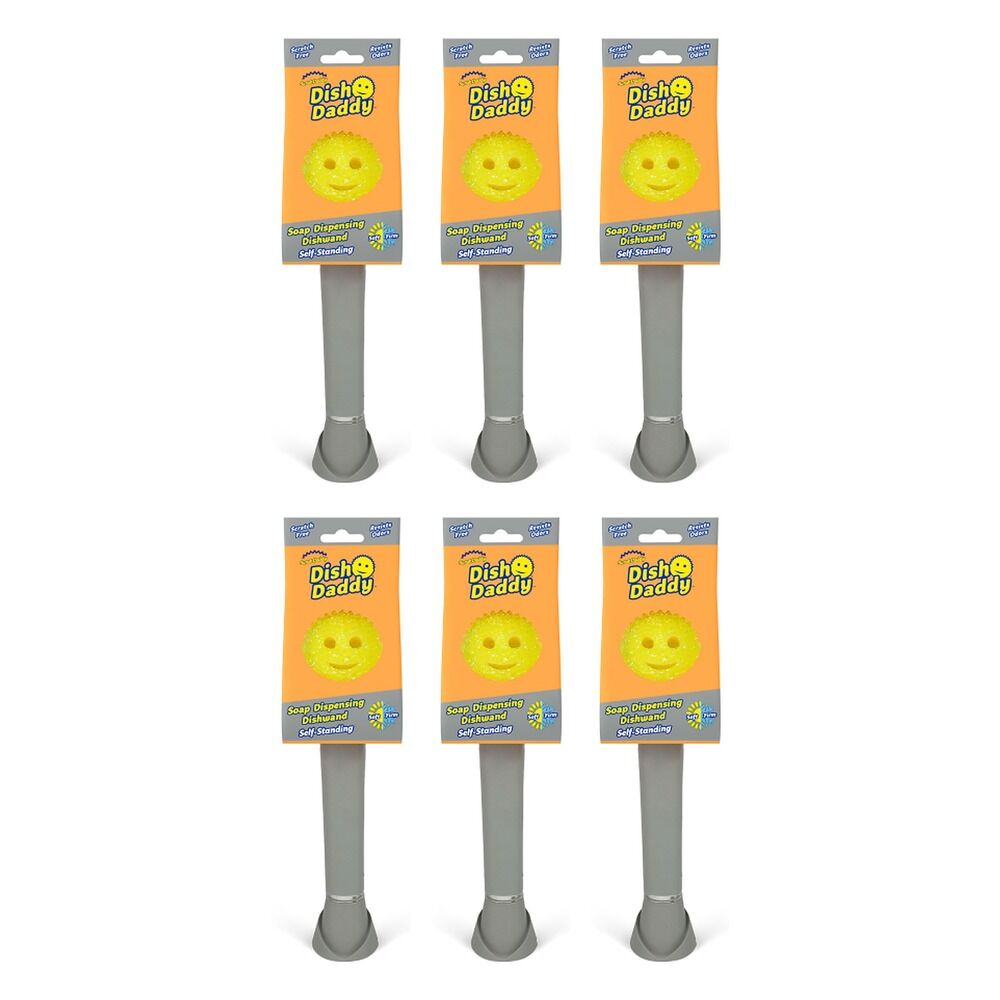 Scrub Daddy Dish Daddy Silver Pack of 6