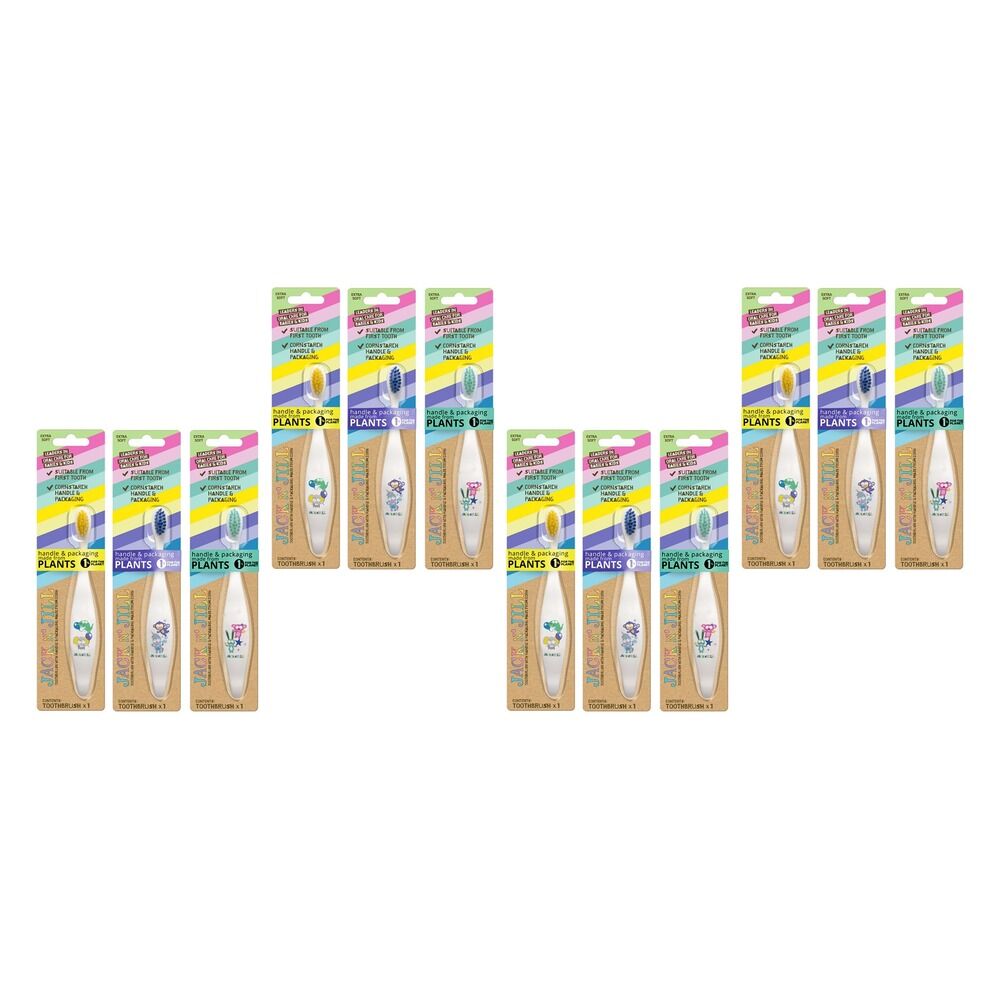 Jack N' Jill Kids Extra Soft Toothbrush Assorted x 8 Bundle of 4