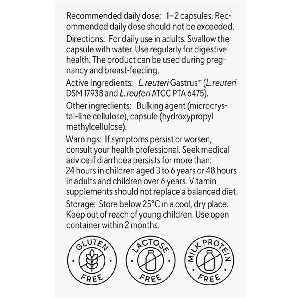 BioGaia Gastrus Pure Action Probiotic Capsules 30 Pack