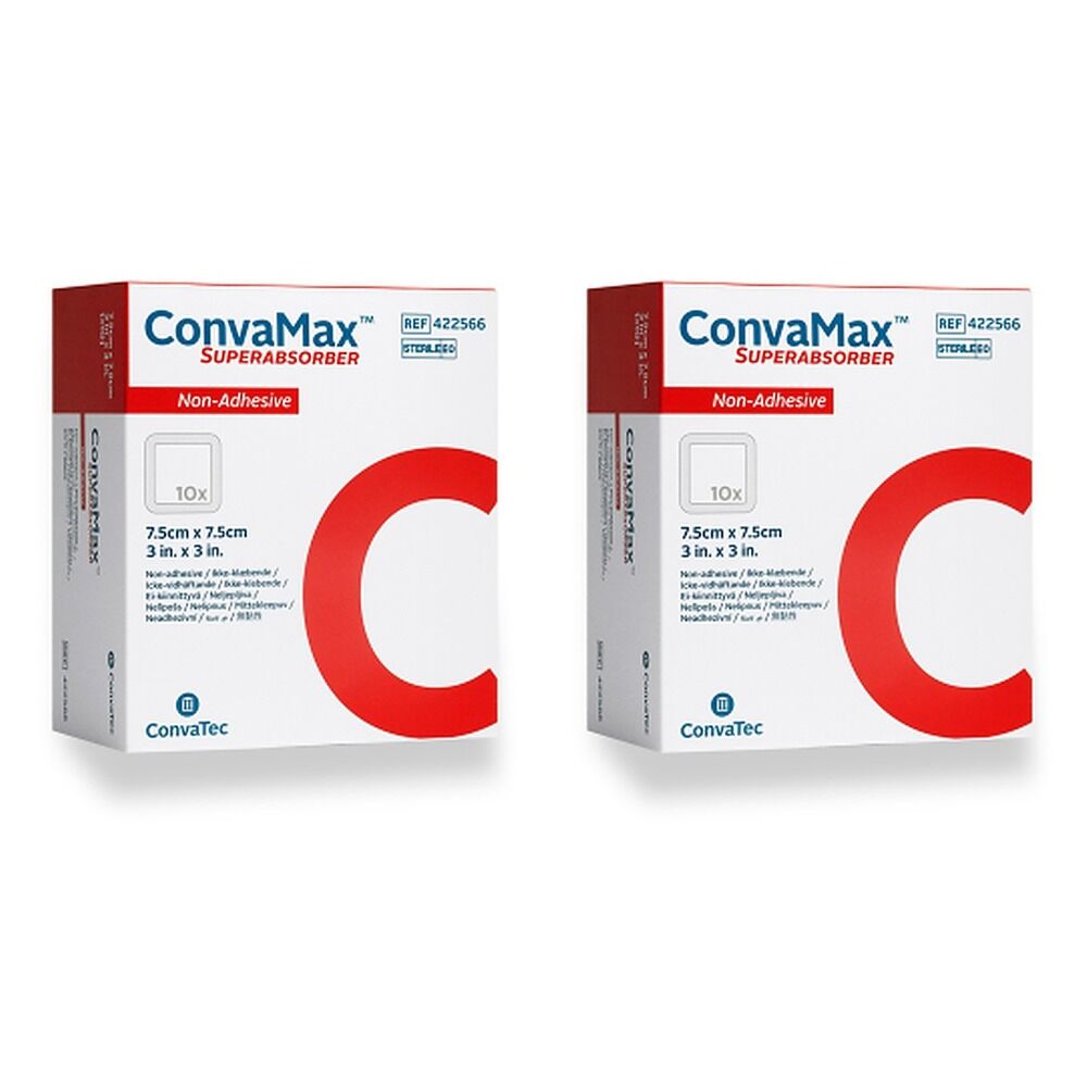 Convamax Superabs Non Adhesive Dressing 7.5cm x 7.5cm Pack of 2