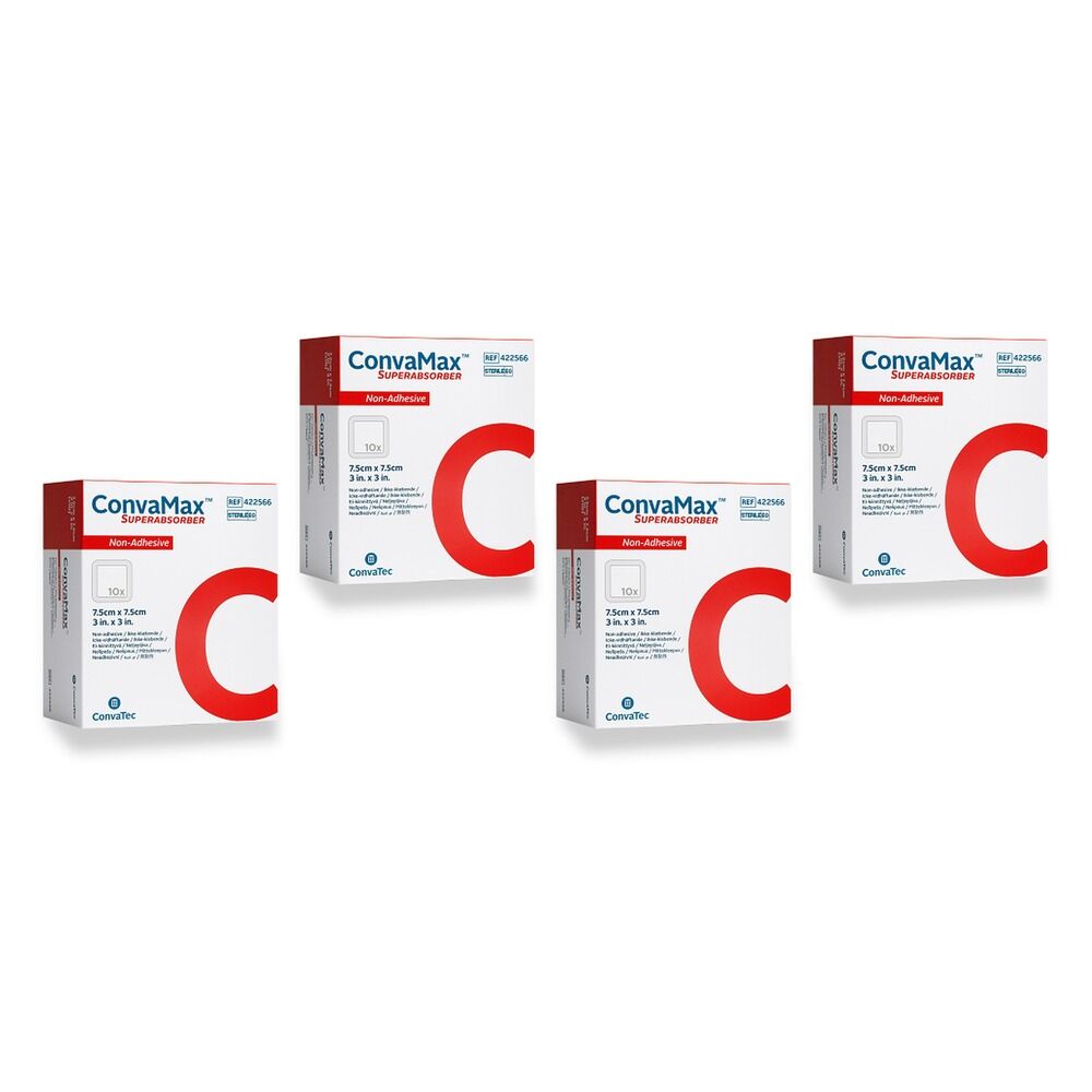 Convamax Superabs Non Adhesive Dressing 7.5cm x 7.5cm Pack of 4