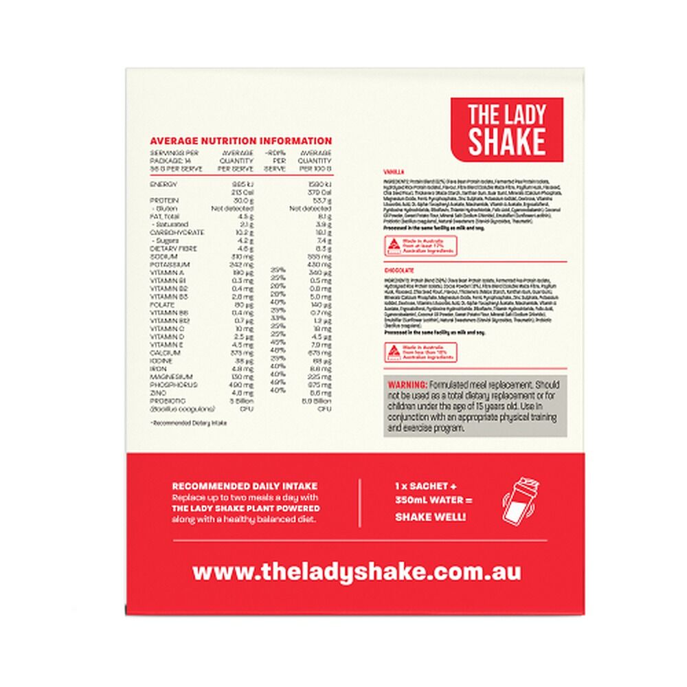 The Man Shake Plant Powered Meal Replacement Shake 14 x 56g