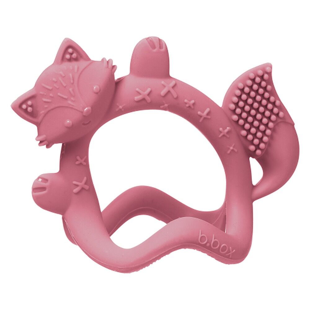 B.box Silicone Wrist Teether - Blush