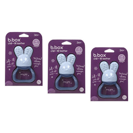 B.box Chill + Fill Teether - Lullaby Blue Pack of 3