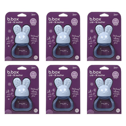 B.box Chill + Fill Teether - Lullaby Blue Pack of 6