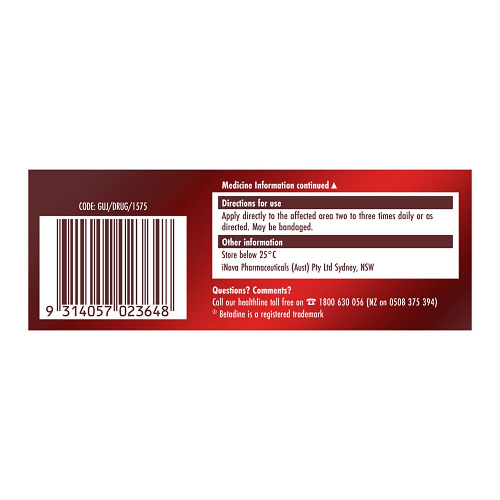 Betadine Antiseptic First Aid Cream 45g