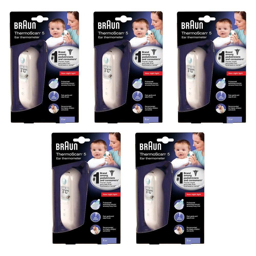Braun ThermoScan 5 Ear Thermometer Pack of 5