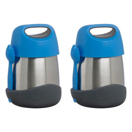 B.Box Insulated Food Jar Blue Slate 335mL Pack of 2