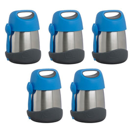 B.Box Insulated Food Jar Blue Slate 335mL Pack of 5