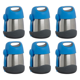 B.Box Insulated Food Jar Blue Slate 335mL Pack of 6