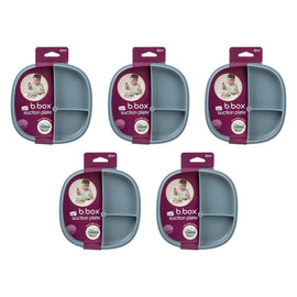 B.Box 2 in 1 Divider Suction Plate Ocean Pack of 5